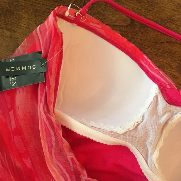 Ralph Lauren Halter Bandeau Strapless Swimsuit - Picture 4 of 4